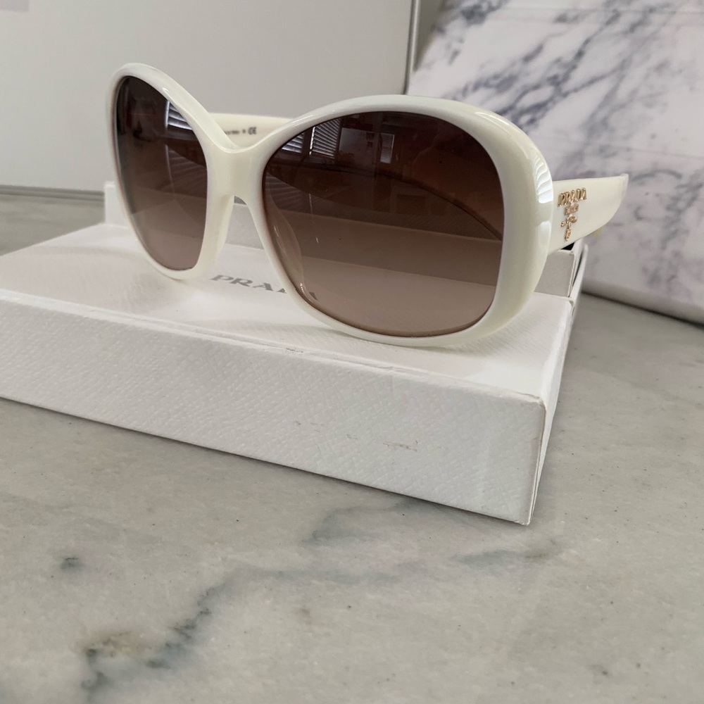 White Prada Sunglasses